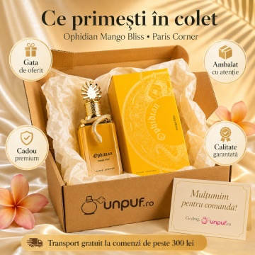Parfum Arăbesc Ophidian Mango Bliss Paris Corner 100 ml, Apă de Parfum Unisex, Damă, Bărbat, Aromă Fructat Tropicală, Inspirat God of Fire - Img 4