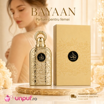 Parfum Arăbesc Original Lattafa Bayaan EDP 100 ml Unisex, Inspirat Ombre Nomade, Aromă Orientală cu Oud, Vanilie, Praline, Trandafir, Cardamom, Litchi și Piper Roz - Img 10