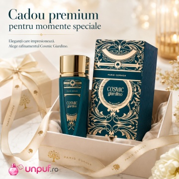 Parfum Arăbesc Paris Corner Cosmic Giardino 100 ml, Apă de Parfum Bărbați, Aromă Oriental Lemnoasă, Fresh, Verde și Elegantă - Img 6