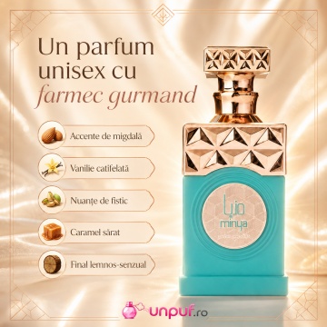 Parfum Arăbesc Paris Corner Minya 100 ml, Apă de Parfum Unisex, Damă și Bărbat, Aromă Gurmandă cu Fistic, Migdale, Vanilie și Caramel Sărat - Img 7