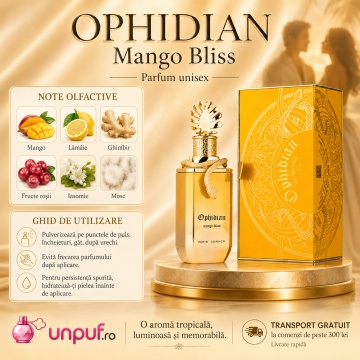 Parfum Arăbesc Paris Corner Ophidian Mango Bliss 100 ml, Apă de Parfum Unisex, Damă, Bărbat, Aromă Fructat Florală, Inspirat God of Fire - Img 9