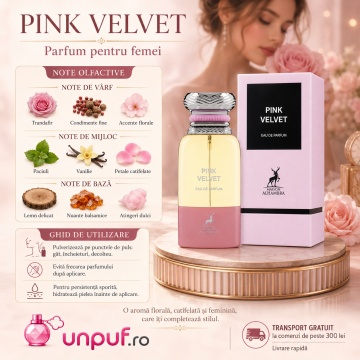 Parfum Arăbesc Pink Velvet Maison Alhambra EDP 80 ml Unisex, Inspirat Rose Prick Tom Ford, Aromă Chypre Florală cu Curcuma, Piper, Trandafir Bulgăresc, Trandafir de Mai, Trandafir Turcesc, Tonka și Paciuli - Img 9