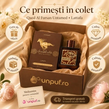 Parfum Arăbesc Qaed Al Fursan Untamed Lattafa EDP 90 ml Bărbat, Aromă Lemnos Condimentată, Asemănător Eros Najim, cu Scorțișoară, Cardamom, Mandarină, Nucșoară, Caramel, Lavandă, Salvie, Chiparos, Ambră, Olibanum, Cedru, Labdanum și Vetiver - Img 4