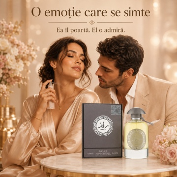 Parfum Arăbesc Ra'Ed Lattafa EDP 100 ml Bărbat, Inspirat K by Dolce & Gabbana, Aromă Chypre cu Lămâie, Mandarină, Note Condimentate, Șofran, Scorțișoară, Cuișoare, Ambră, Pielărie, Vanilie și Mosc - Img 5