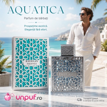 Parfum Arăbesc Rayhaan Aquatica EDP 100 ml pentru Bărbați, Aromă Fresh Exotică, Citrice, Cocos, Bergamotă, Rom și Mosc - Img 11