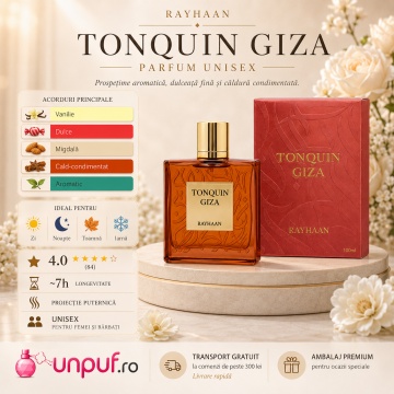 Parfum Arăbesc Rayhaan Tonquin Giza 100 ml Unisex | Vanilat, Dulce, Aromatic - Img 7
