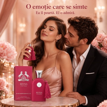 Parfum Arăbesc Reyna Pour Femme Maison Alhambra EDP 100 ml Damă, Inspirat Oriana Parfums de Marly, Aromă Floral Fructat Gurmandă cu Mandarină, Bergamotă, Grepfrut, Floare de Portocal, Zmeură, Coacăză Neagră, Frișcă, Bezea, Mosc și Ambretă - Img 5