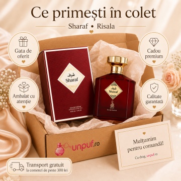 Parfum Arăbesc Risala Series Sharaf 100 ml, Unisex, Damă, Bărbat, edp - Img 4