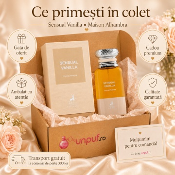 Parfum Arăbesc Sensual Vanilla Maison Alhambra EDP 80 ml Unisex, Inspirat Vanilla Sex Tom Ford, Aromă Oriental Vanilată cu Migdală Amară, Vanilie, Note Florale, Boabe de Tonka și Lemn de Santal - Img 4