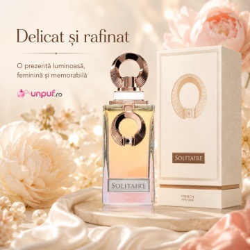 Parfum Arăbesc Solitaire French Avenue Extrait de Parfum 100 ml Unisex, Inspirat Kiss Of Bliss Penhaligons, Aromă Floral Ambrată Elegantă cu Bergamotă, Pară, Piper Roz, Iasomie, Iris, Trandafir, Cedru, Mosc și Vanilie - Img 4