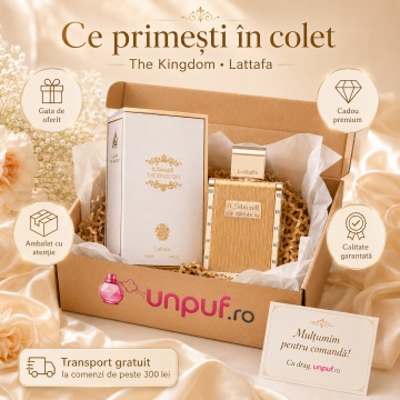 Parfum Arăbesc The Kingdom Men Lattafa EDP 100 ml Bărbat, Inspirat Le Male Elixir Jean Paul Gaultier, Aromă Aromatic Orientală cu Lavandă, Mentă, Salvie, Floare de Portocal, Tutun, Vanilie, Tonka, Labdanum și Rășină Benzoică - Img 4
