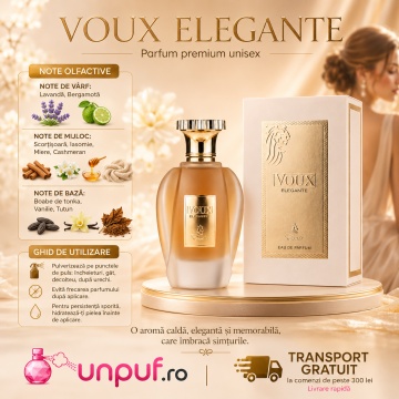 Parfum Arăbesc Voux Elegante Emir 100 ml, Apă de Parfum Unisex, Damă și Bărbat, Aromă Aromatic Condimentată, Inspirat Naxos Xerjoff - Img 9