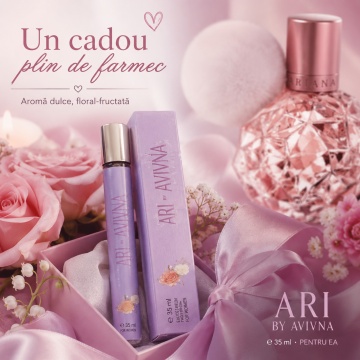 Parfum Ari by Avivna 35 ml, Apă de Parfum Damă, Aromă Dulce Floral Fructată, Format Compact, Note de Zmeură, Pară, Grapefruit, Orhidee Vanilată, Trandafir, Lăcrămioare, Marshmallow, Mosc și Note Lemnoase - Img 4
