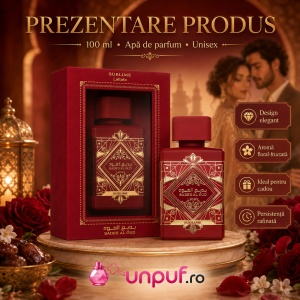 Parfum Bade’E Al Oud Sublime Lattafa 100 ml, Apă de Parfum Unisex, Aromă Floral Fructată Vanilată, Note de Lici, Măr, Trandafir, Iasomie, Prună, Mușchi, Paciuli și Vanilie - Img 9