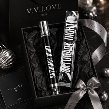 Parfum Bărbat Saturday Night 35 ml V.V. Love, Apă de Toaletă, Inspirat de 212 VIP Men Carolina Herrera, Aromă Fresh Lemnoasă cu Lime, Mentă, Ghimbir, Vodcă, Condimente, Ambră, Tonka și Note Lemnoase - Img 5