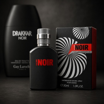 Parfum Bărbat V.V. Love Noir Eau de Parfum 30 ml, Inspirat din Drakkar Noir Guy Laroche, Aromă Aromatică Lemnoasă și Fresh Condimentată