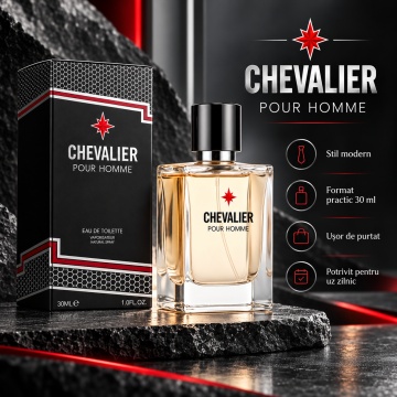 Parfum Barbati V.V.Love Chevalier Pour Homme, Eau de Toilette EDT, 30 ml, Aroma Masculina, Elegant, Spray, Format Compact, pentru Zi si Seara - Img 3