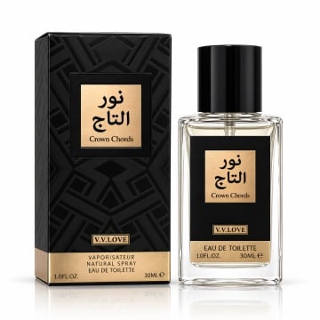 Parfum Barbati V.V.Love Crown Chords, Eau de Toilette EDT, 30 ml, Oriental, Aroma Masculina Eleganta, Spray, Format Compact, pentru Zi si Seara