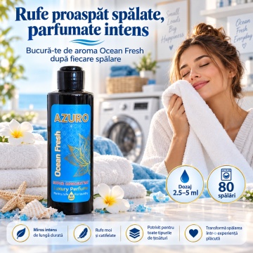 Parfum Concentrat pentru Rufe Azuro Ocean Fresh – 200 ml - Img 3