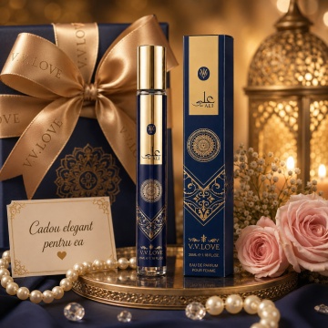 Parfum Damă Arăbesc Ali 35 ml V.V. Love, Apă de Toaletă, Inspirat de Bade'e Al Oud Amethyst Lattafa, Aromă Floral Orientală cu Piper Roz, Bergamotă, Trandafir, Iasomie, Oud, Ambră și Vanilie - Img 6