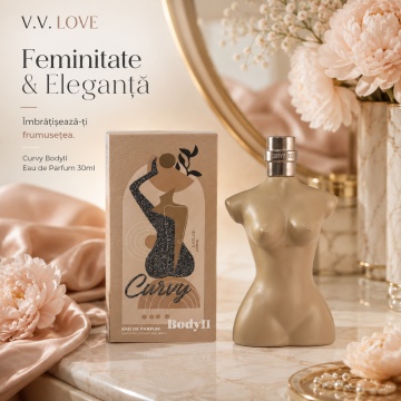 Parfum Damă V.V. Love Curvy BodyII Eau de Parfum 30 ml, Inspirat din Classique Jean Paul Gaultier, Aromă Florală, Dulce și Seducătoare - Img 2