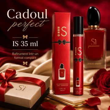 Parfum IS 35 ml, Apă de Parfum Damă, Aromă Fructată Florală, Dulce și Vanilată, Format Compact, Note de Pară, Coacăze Negre, Piper Roz, Grapefruit, Ananas, Trandafir, Iasomie, Vanilie, Cedru, Paciuli și Lemn Ambrat - Img 6