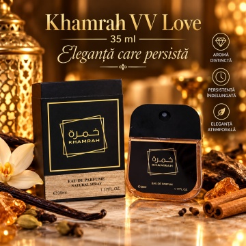 Parfum Khamrah VV Love, Eau de Parfum, 35 ml, Unisex, Aroma Orientala, Dulce si Condimentata - Img 2