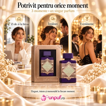 Parfum Lattafa Badee Al Oud Amethyst Fusion 100ml, Parfum Arabesc original Unisex - Img 5