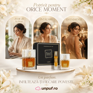 Parfum Lattafa Khamrah Giftset ,arăbesc , Bărbat, Damă, Unisex - Img 6