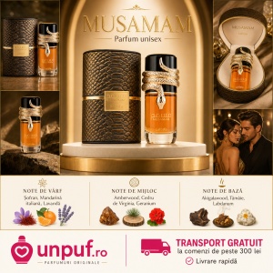 Parfum Lattafa Musamam 100 ml, Apă de Parfum Unisex, Aromă Florală Lemnoasă și Rășinoasă, Note de Lemn Akigala, Rășini, Tămâie Somalia, Mandarină, Lavandă, Șofran, Cedru și Piele - Img 9