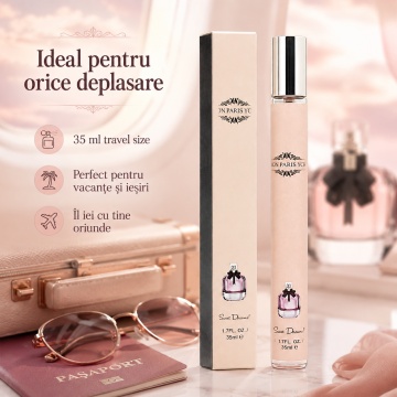 Parfum Mon Paris You 35 ml, Apă de Parfum Damă, Aromă Fructat Florală, Format Compact, Note de Căpșuni, Zmeură, Pară, Bergamotă, Bujor, Iasomie, Floare de Portocal, Patchouli, Mosc și Cedru - Img 5