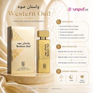 Parfum Nylaa Western Oud 75 ml, parfum arăbesc, edp, Unisex, Damă, Bărbat - Img 5
