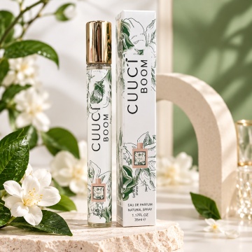 Parfum pentru femei Cuugi Boom V.V. Love, 35 ml, aroma florala verde aromatica, galbanum, coacaze, bergamota, lamaie, caprifoi, tuberoza, iasomie, lacramioare, frezie, mosc si lemn de santal - Img 6