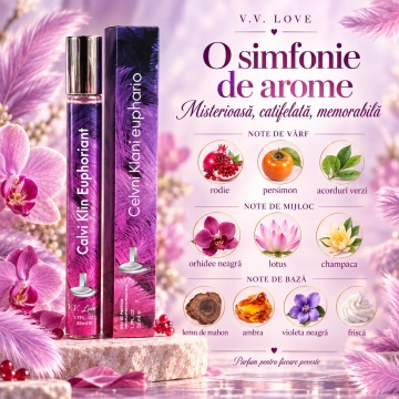 Parfum pentru femei Miss Doi V.V. Love, 35 ml, aroma florala lemnoasa, mandarina, clementina, iasomie, lemn de chihlimbar, patchouli, cedru si note lemnoase - Img 4