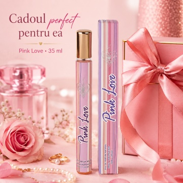 Parfum Pink Love 35 ml, Apă de Parfum Damă, Aromă Fructat Florală Proaspătă și Dulce, Format Compact, Note de Maracuia, Grapefruit, Ananas, Mandarină, Căpșuni, Bujor, Orhidee Vanilată, Iasomie, Mosc și Note Lemnoase - Img 4
