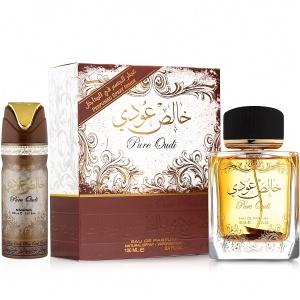 Parfum Pure Oudi Lattafa 100 ml, Apă De Parfum + 50 ml Deodorant Spray, Bărbat - Img 4