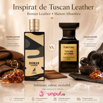 Parfum Roman Leather Maison Alhambra 80 ml, Apa De Parfum, Unisex - Img 8