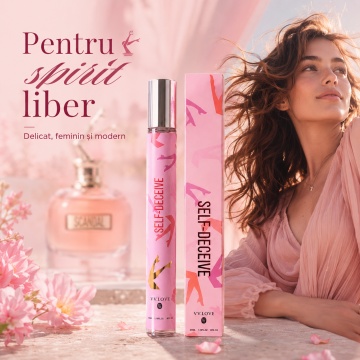 Parfum Self Deceive 35 ml, Apă de Parfum Damă, Aromă Floral Fructată Dulce și Fresh, Format Compact, Note de Portocală Roșie, Mandarină, Miere, Gardenie, Iasomie, Floare de Portocal, Caramel și Patchouli - Img 3