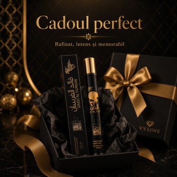 Parfum Unisex Arăbesc Qaed Al Fursan 35 ml V.V. Love, Apă de Parfum, Inspirat de Qaed Al Fursan Lattafa, Aromă Fructată, Lemnoasă și Ambrată cu Ananas, Șofran, Brad Balsamic, Iasomie, Cedru, Ambră și Oud - Img 4