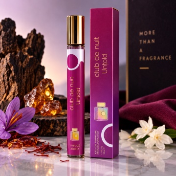Parfum unisex Club de Nuit Untold V.V. Love, Apa de Parfum, 35 ml, aroma lemnoasa ambrata, sofran, iasomie, lemn ambrat, ambergris, rasina de brad si cedru