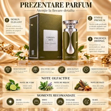 Paris Corner Green Bet – Parfum EDP 100 ml, bărbați - Img 3