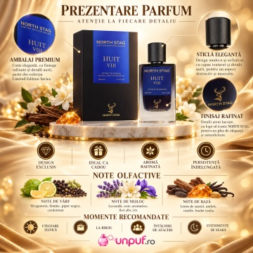 Paris Corner North Stag HUIT VIII – Parfum Extract de parfum 100 ml, unisex - Img 3
