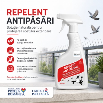 Repelent natural anti câini și pisici, soluție profesională 100% naturală, pentru protejarea curților, grădinilor, teraselor și zonelor exterioare, 500 ml, 4x Stickere - Img 4
