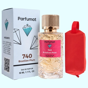 Set Apa de parfum Parfumat 740 Brazilian Plum, Dama, 50 ml si Gentuta cosmetice