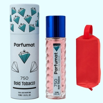 Set Apa de parfum Parfumat 750 Bold Tobacco, Barbat, 35 ml si Gentuta cosmetice