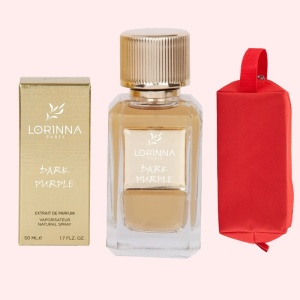 Set Extract de Parfum Lorinna Paris Parfum Dark Purple, 50 ml, Unisex Damă Bărbat si Gentuță Parfumuri