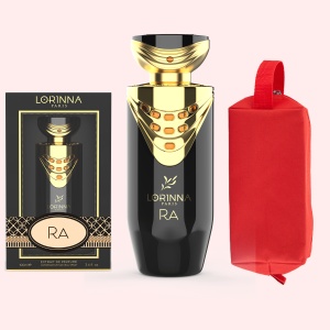 Set Extract de Parfum Lorinna Paris Parfum, De Luxe Collection, RA, 100 ml, Unisex Damă Bărbat si Gentuță Parfumuri