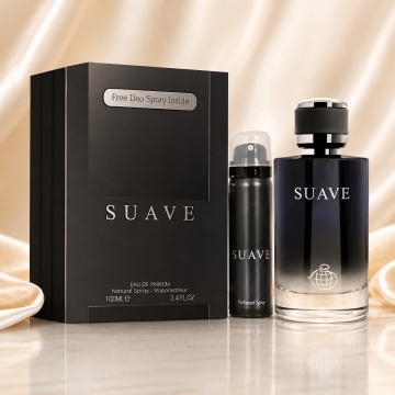 Set Parfum Fragrance World Suave Eau De Parfum 100 Ml + Deodorant 50 Ml, parfum arbesc original