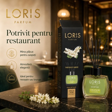 Set parfum odorizat de camera cu betisoare parfumate, miros placut persistent, LORIS PARFUM, esenta Adiere de Salcam, 120 ml - Img 6