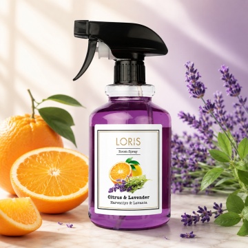 Spray Odorizant Loris Pafum Citrus & Lavander, 500 ml, pentru Cameră, Hol, Baie și Auto, Aromă de Citrice și Lavandă